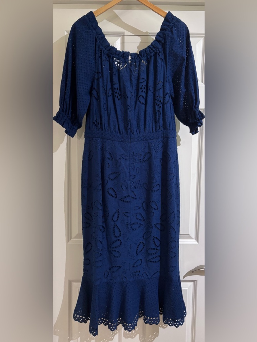 Saloni Olivia French Lace Midi Dress - Picture 8 of 10
